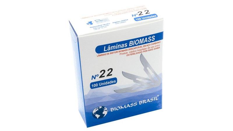 Imagem de Lamina De Bisturi N.22 Cx C/100un Biomass