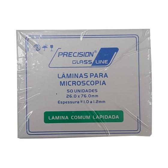 Imagem de Lâmina de Microscopia Lisa Lapidada Precision