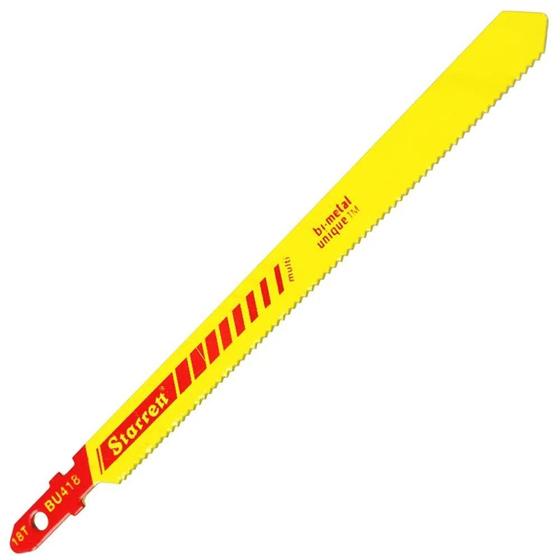 Imagem de Lâmina de serra tico-tico bi-metal unique com encaixe unificado 100mm com 2 peças - bu418-2 - starrett