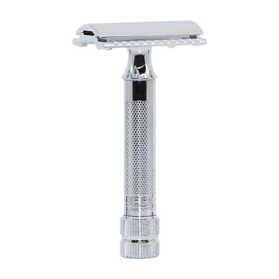 Imagem de Lâmina Dupla de Barbear Merkur Mk34c com Cabo Curto Resistente