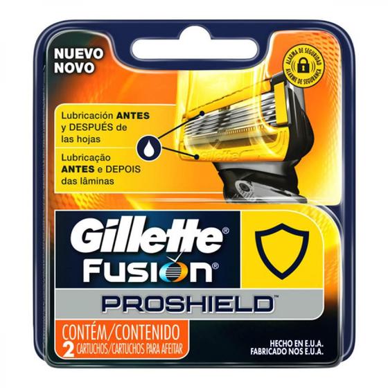 Imagem de Lâmina Gillette Fusion Proshield Yellow Com 2 Unidades