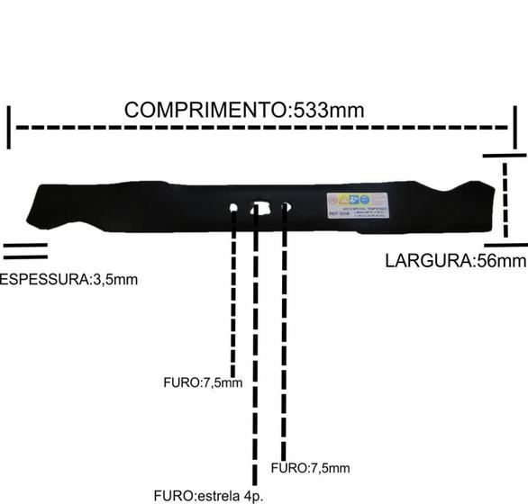 Imagem de Lâmina p/ MTD 478  21” c/ reciclador (novo)