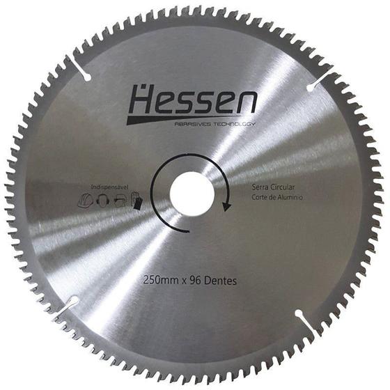 Imagem de Lamina Serra Circular Widea 250mm x 96 Dentes para MDF Aluminio - Hessen