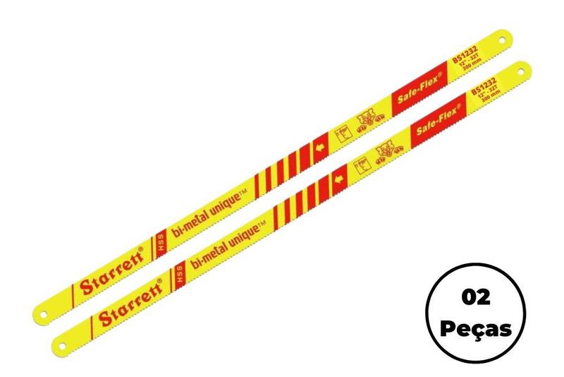 Imagem de Lâmina Serra Manual Starrett Bimetal 32d Bs1232 Kit Com 02un