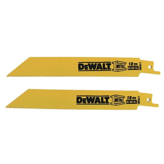 Imagem de Lâmina Serra Sabre 6 Pol 18 DPP Metal 2 pçs Dewalt Dw4811-2