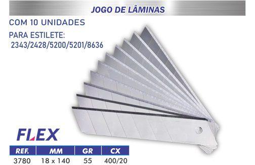 Imagem de Lâminas 18x0,4mm Com 10un. 3780 Lotus Flex