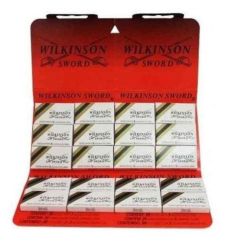 Imagem de Lâminas De Aço Inoxidável 20x3 Wilkinson Barbear Navalha