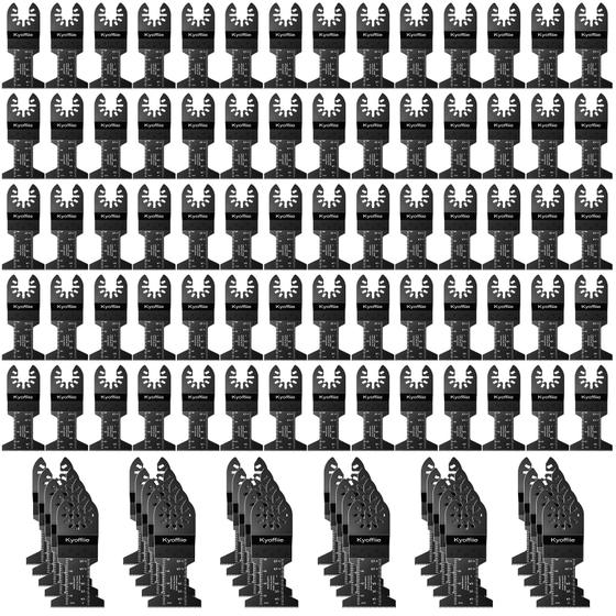 Imagem de Lâminas de serra oscilantes Kyoffiie 100 unidades de madeira e plástico