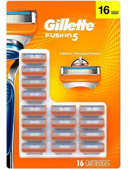 Imagem de Lâminas Para Gillette Fusion 5 Pack Com 16 Unidades