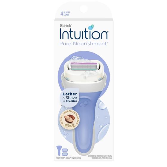 Imagem de Lâminas Schick Intuition Pure Nutrition Women + 1 navalha e 2 lâminas