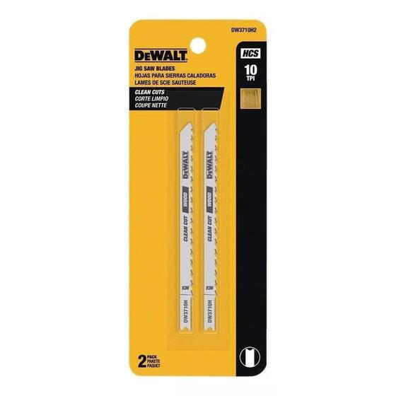 Imagem de Lâminas Tico Tico 2 Peças 4" 10 Dentes Encaixe U DW3710H2 DeWalt 