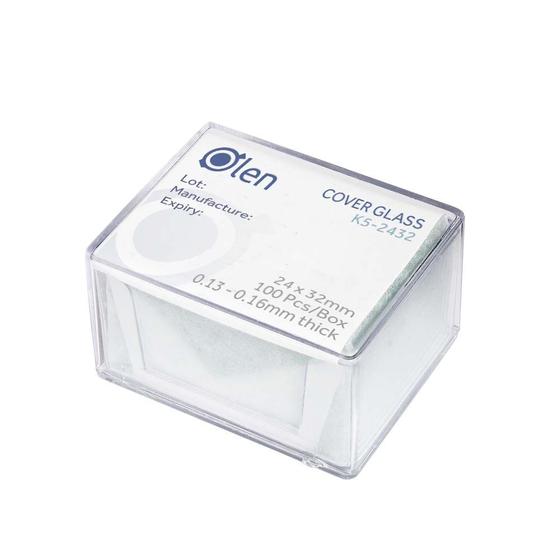 Imagem de Lamínula retangular para microscopia 24x32mm 100unids