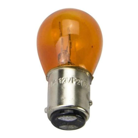 Imagem de Lampada 1034 21/5W Amarelo Miniatura 2 Polos uso geral Caixa Com 10 Peças