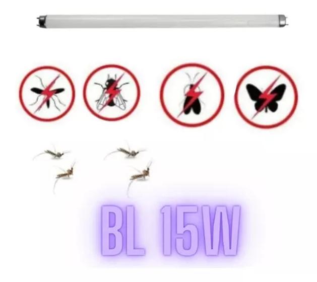 Imagem de Lâmpada 15w Bl Mata Mosca Insetos Black Light- Kit C/4 Und