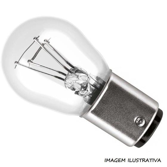 Imagem de Lampada 2 Polos 12v Lanterna Freio Cristal Philips 12499cp