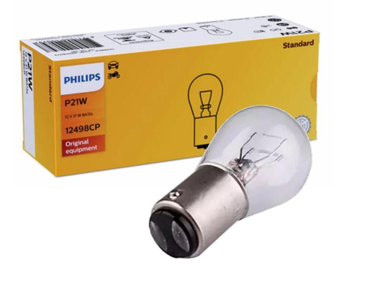 Imagem de Lampada 2 polos philips 12v p21/5w original - caixa c/ 10