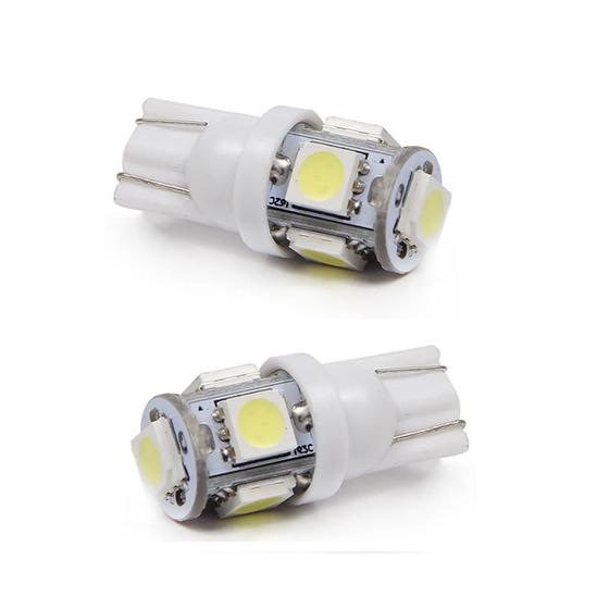 Lampada 5 Led Branco T10 Pingo 12v Painel Teto Placa 12028 KGA