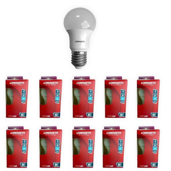 Imagem de Lâmpada 9W Kit Com 10 Unidades Bivolt Branco Frio