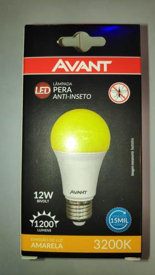 Imagem de Lâmpada anti inseto 12w led bulbo amarela soquete e27 avant