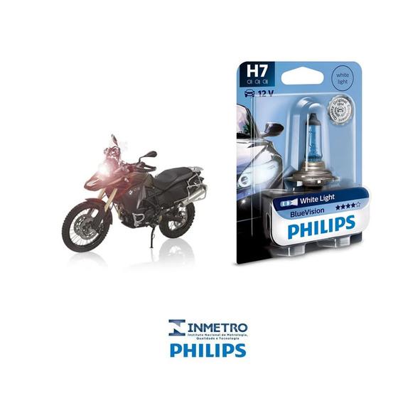 Imagem de Lâmpada BlueVision Philips H7 BMW 800 GS 2010 2013