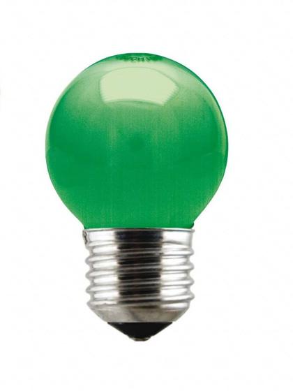 Imagem de lampada bola 15w taschibra verde 127v - 11050023