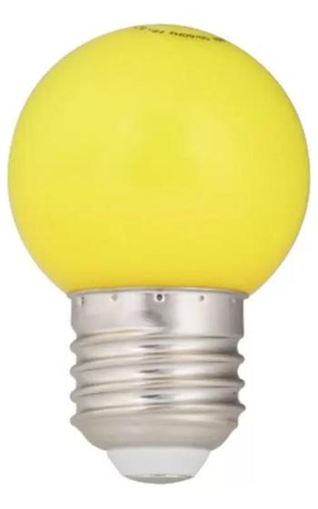 Imagem de Lâmpada Bolinha G45 Led 1W 127V E27 Amarela