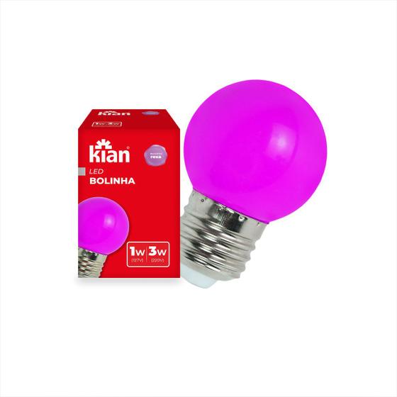 Imagem de Lampada Bolinha Led 1w Color Biv Iluminação Evento Kit 5