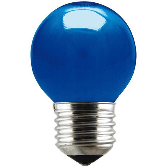 Lâmpada Bolinha Taschibra Azul 15W 220V Menor preço em Lâmpada Bolinha Taschibra Azul 15W 220V