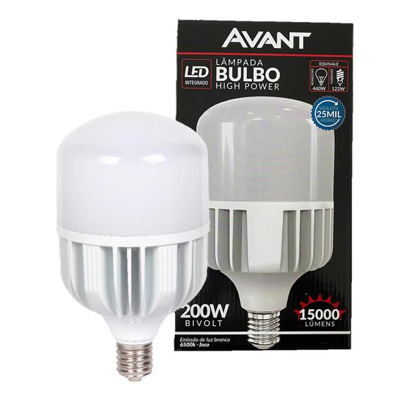 Imagem de Lampada Bulbo 200w E40 Branco Frio 6500K Alta Potencia