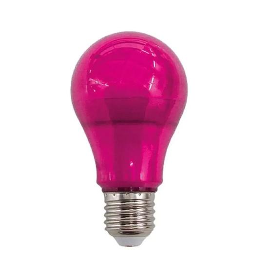 Imagem de Lâmpada Bulbo Luz Rosa A60 E27 10W Bivolt LM755 Luminatti