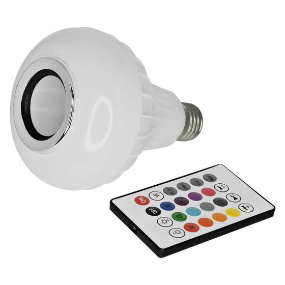 Imagem de Lâmpada Caixa de Som Led Bluetooth 4.2 Rgb Bulbo
