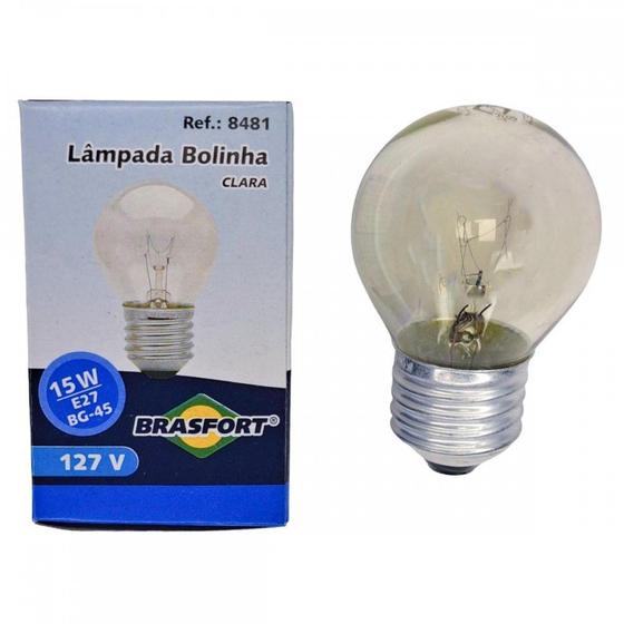 Imagem de Lampada Colorida Brasfort 15Wx127V. Clara - Kit C/25 Pecas