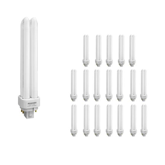 Imagem de Lâmpada compacta 4pinos 26w 2700k(branco quente)g24q-3 kit20