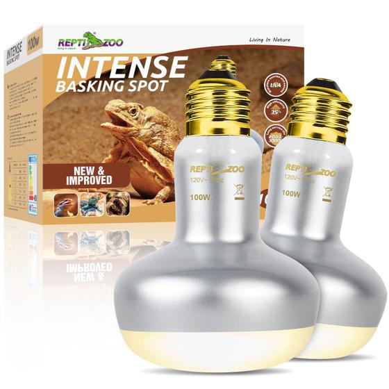 Imagem de Lâmpada de Aquecimento REPTI ZOO 100W - Intense Basking Spot (Pacote com 2)
