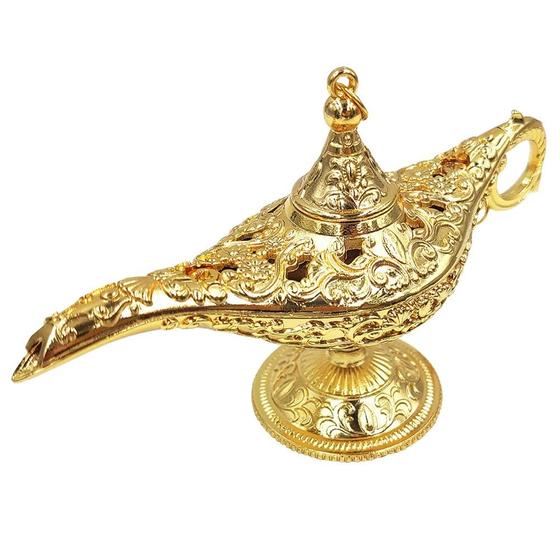 Imagem de Lâmpada de decoração Hourwof Aladdin Genie Vintage Legend Gold