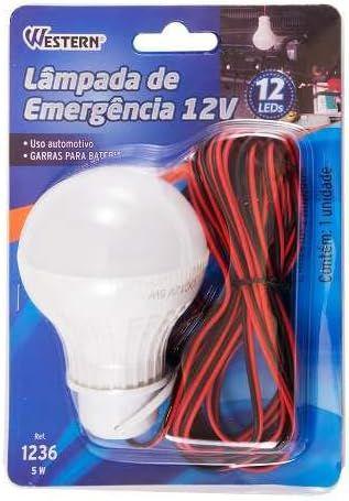 Imagem de Lâmpada De Emergência Automotiva Com Garras Para Bateria LED 5w 6500K 12V Carro Veículo