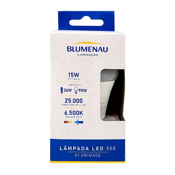 Imagem de Lâmpada de Led Bulbo 15W 6500K 220 E27 Bivolt - Blumenau - 03156016