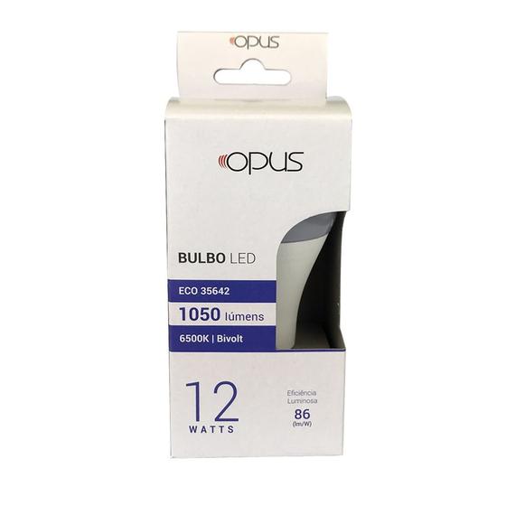 Imagem de Lâmpada de Led Bulbo ECO E27 12W 6500K - Opus - Bivolt