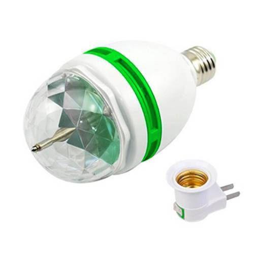 Lampada De Led Giratoria Colorida Rgb Com Bocal Bola Maluca Para Festa Menor preço em Lampada De Led Giratoria Colorida Rgb Com Bocal Bola Maluca Para Festa