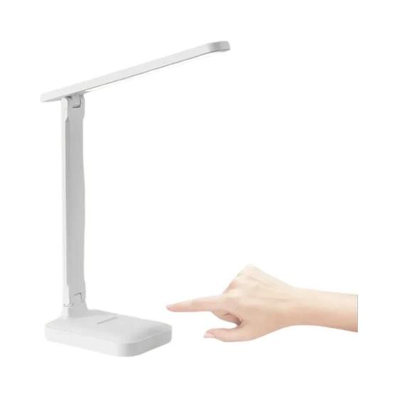 Imagem de Lâmpada de Mesa LED Dobrável com Interruptor de Toque - Branco - Regulagem de Intensidade - Proteção para os Olhos