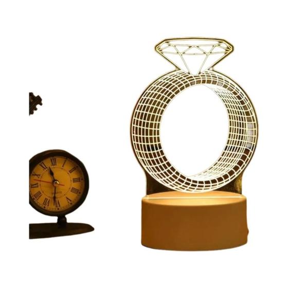 Lâmpada de Neon 3D LED USB - Luz Noturna para Quarto e Decoração de Natal Imagem de Lâmpada de Neon 3D LED USB - Luz Noturna para Quarto e Decoração de Natal