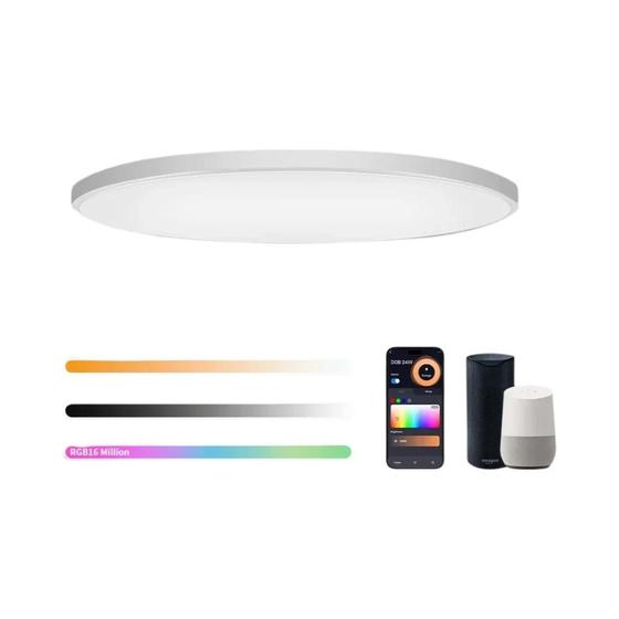 Imagem de Lâmpada de Teto WiFi RGB 12 Polegadas - 24W - Ajustável com Alexa e Google Assistente