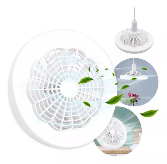 Imagem de Lâmpada de Ventilador de Teto LED Ajustável e Pequena E27 30W - Design Moderno e Conforto