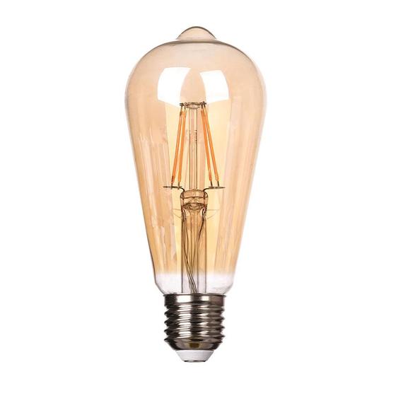 Imagem de Lampada decorativa filamento led tipo st64 luz amarela 04 watts bivolt 
