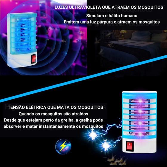 Imagem de Lâmpada Elétrica Mata-Mosquitos Com Luz UV Usb  Armadilha Para Insetos