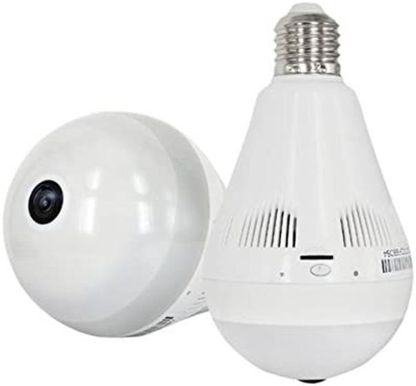 Lâmpada Espiã Câmera Visão Noturna Ip Led Wifi Hd Panorâmica 360 segurança - v380 Menor preço em Lâmpada Espiã Câmera Visão Noturna Ip Led Wifi Hd Panorâmica 360 segurança - v380