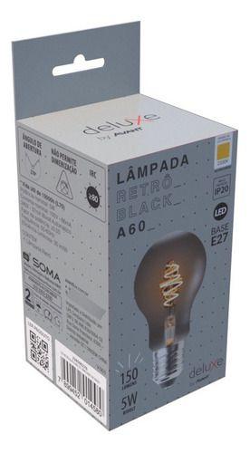 Imagem de Lampada Filamento Led A60 5w Vintage 2200k E27 Ambar Avant