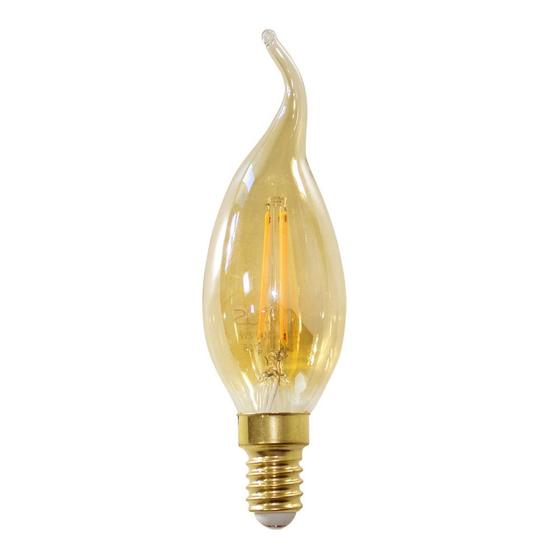 Lâmpada Filamento Led Vela Chama Ambar 2200k 110V St428 Menor preço em Lâmpada Filamento Led Vela Chama Ambar 2200k 110V St428