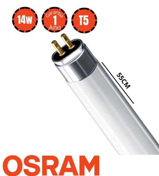 Imagem de LAMPADA FLUORESCENTE T5 OSRAM 14W HE 850 5000k T5