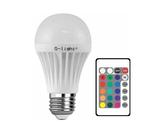 Imagem de Lâmpada G-light LED RGB 3W C/Controle Remoto